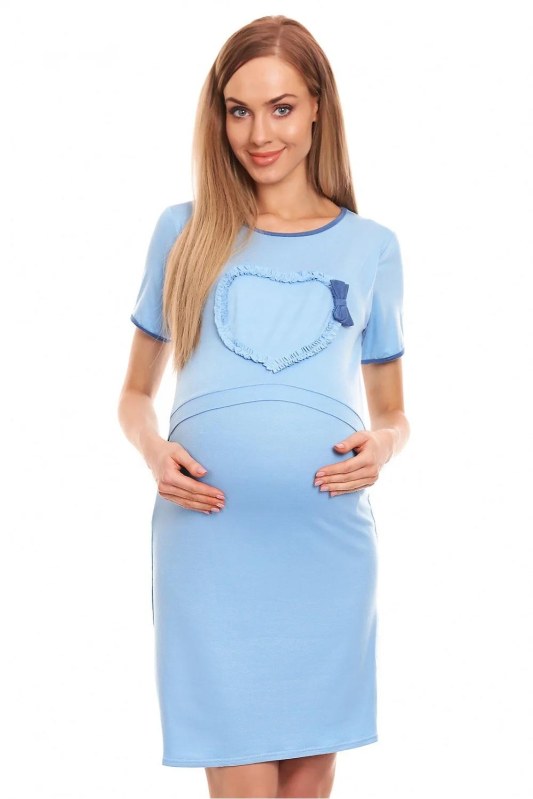Těhotenská noční košile s&nbsp;krátkým rukávem model 133331 PeeKaBoo