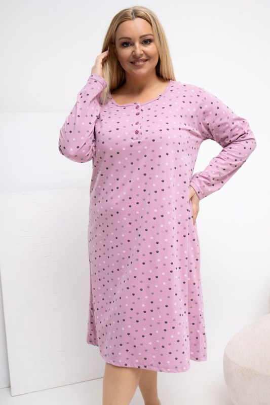 Noční košile plus size model 223303 Forever Pink