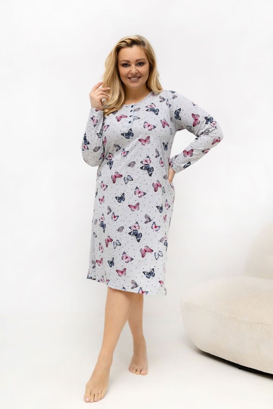 Noční košile plus size model 226135 Forever Pink