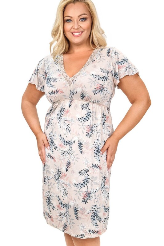 Noční košile Plus Size model 228641 Donna - Noční prádlo Dámská pyžama noční košile