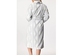 Dámský župan YI2522605F bílá/šedá - DKNY