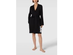 Krátký dámský župan YI2122635 001 černý - DKNY