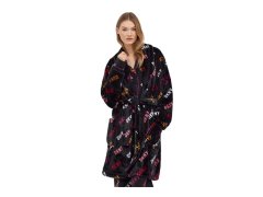 Dámský župan YI2222688F 006 tm.šedá s&nbsp;potiskem - DKNY