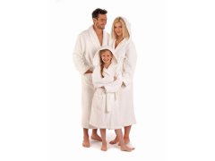 AKCE - Unisex župan se šálovým límcem Athena 2116 0100 Bílá - Vestis