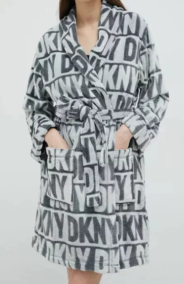 Dámský župan YI2222605F 031 šedá - DKNY