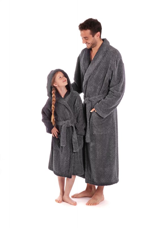 Župan unisex Athena 2116 Tmavě šedá - Vestis