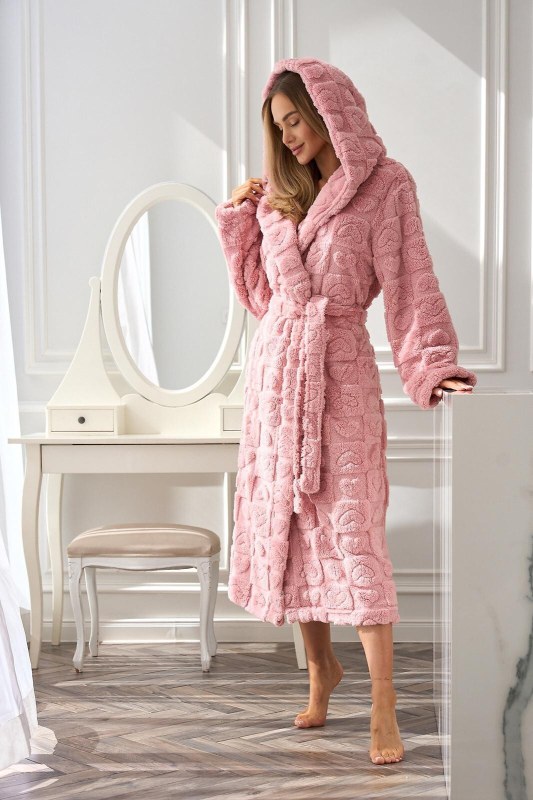 L&L 2554 Valentine dlouhý S-2XL dámský župan - Noční prádlo Dámské župany