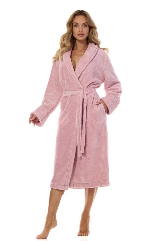 L&L 2413 Camelia dlouhý dámský župan M-2XL - Noční prádlo Dámské župany