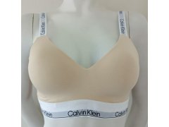 Dámská podprsenka QF7030E ACK světle béžová - Calvin Klein