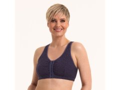 Hazel chirurgická podprsenka zapínání vpředu 5765X steel grey - Anita Care