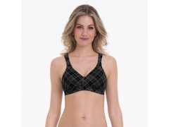 Twin Art soft podprsenka moldovaná 5247 black grey - RosaFaia