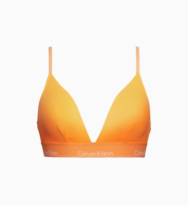 Podprsenka bez kostice QF4252E-6TQ oranžová - Calvin Klein - Podprsenky