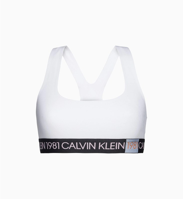 Podprsenka bez kostice QF5577E-100 bílá - Calvin Klein - Podprsenky