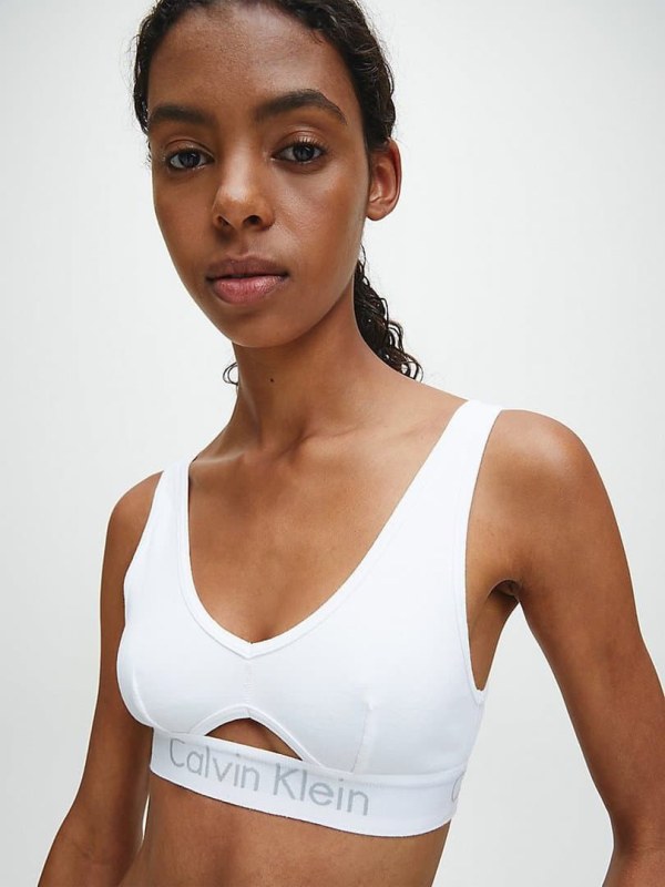 Calvin Klein Podprsenka Bralette Body Bílá S Průřezem S Calvin Klein Podprsenka Bralette Body Bílá S Průřezem S - Podprsenky