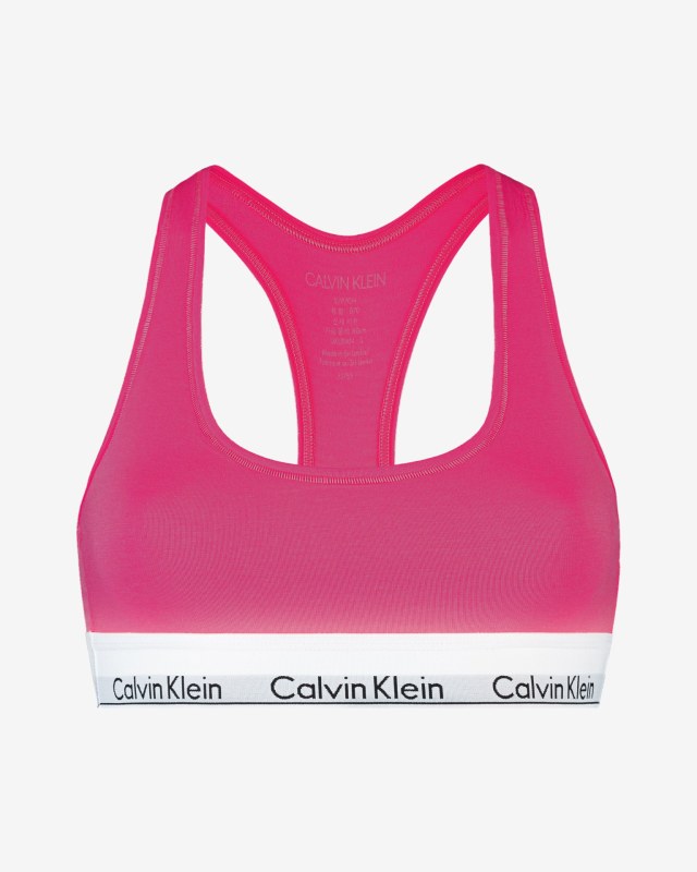 Dámská podprsenka QF5490E VGY - tmavě růžová - Calvin Klein