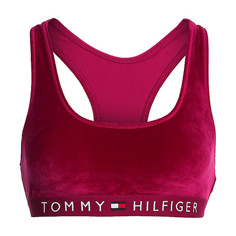 Dámská sportovní podprsenka Velour UW0UW03979-VWU - Tommy Hilfiger - Podprsenky