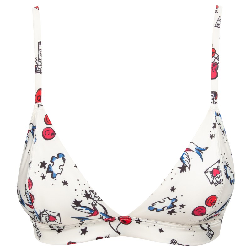 Dámská nevyztužená podprsenka Print UW0UW01853-142 - Tommy Hilfiger Dámská nevyztužená podprsenka Print UW0UW01853-142 - Tommy Hilfiger - Podprsenky