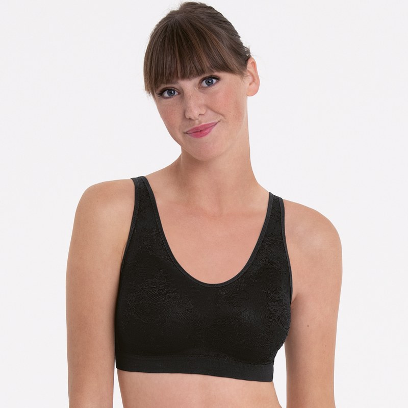Essential Lace pooperační braletka s pěnovou výztuží 4700X černá - Anita Care Essential Lace pooperační braletka s pěnovou výztuží 4700X černá - Anita Care - Podprsenky