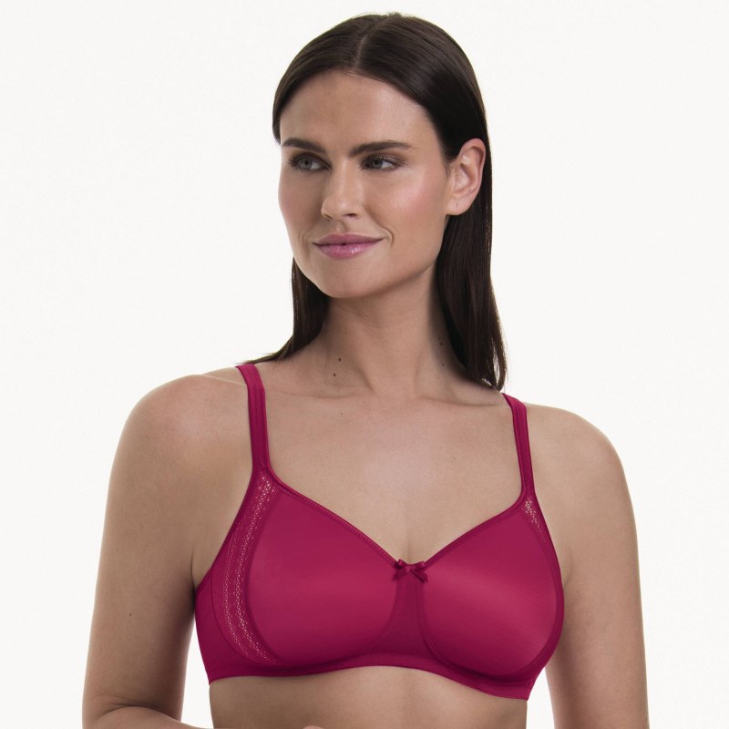 Fleur soft podprsenka s pěnovou výztuží 5654 cherry red - RosaFaia Fleur soft podprsenka s pěnovou výztuží 5654 cherry red - RosaFaia - Podprsenky