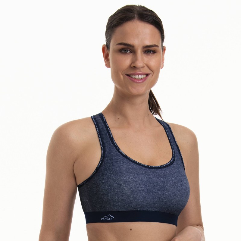 PanAlp Delta Top sportovní podprsenka výztuž DeltaPad 5562 jeans - Active PanAlp Delta Top sportovní podprsenka výztuž DeltaPad 5562 jeans - Active - Podprsenky