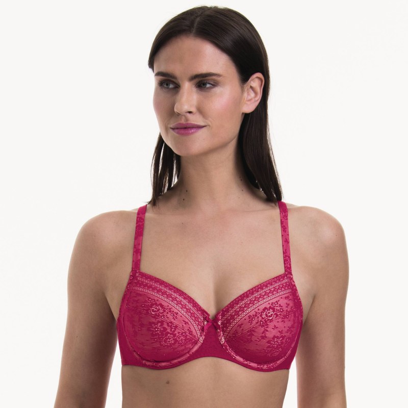 Fleur podprsenka s kosticí 5653 cherry red - RosaFaia Fleur podprsenka s kosticí 5653 cherry red - RosaFaia - Podprsenky