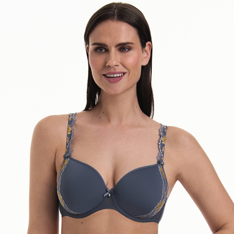 Colette podprsenka s kosticí košíčky se spacer-výztuží 5251 sky grey - RosaFaia Colette podprsenka s kosticí košíčky se spacer-výztuží 5251 sky grey - RosaFaia - Podprsenky