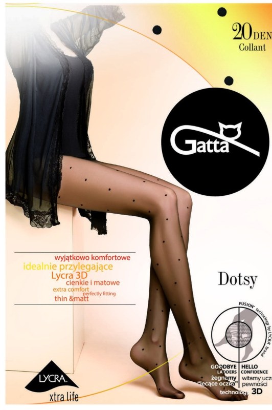 Dámské vzorované punčochové kalhoty DOTSY - 03 - Punčochy a Podvazky