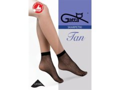 Síťované dámské ponožky "kabaretky" TAN