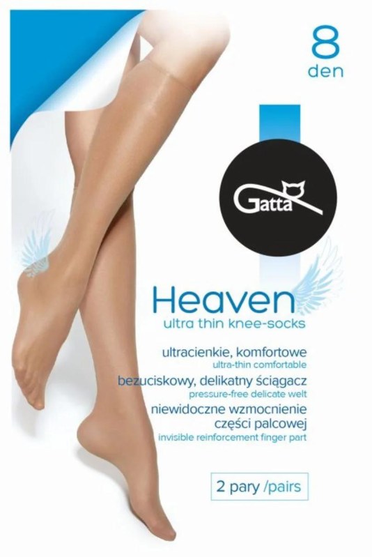 HEAVEN - DÁMSKÉ PODKOLENKY HLADKÉ 8 DEN HEAVEN - DÁMSKÉ PODKOLENKY HLADKÉ 8 DEN - Punčochy a Podvazky podkolenky