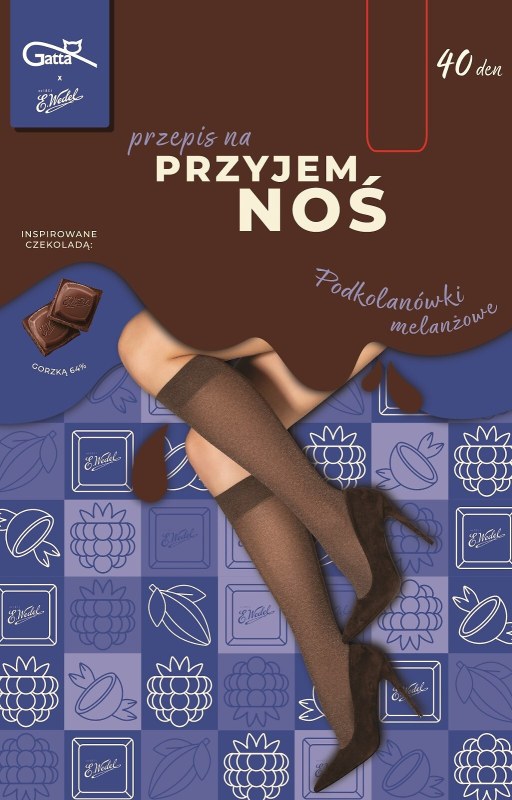 Podkolenky Gatta Wedel Melanż vzor 01, 40 den - Punčochy a&nbsp;Podvazky podkolenky