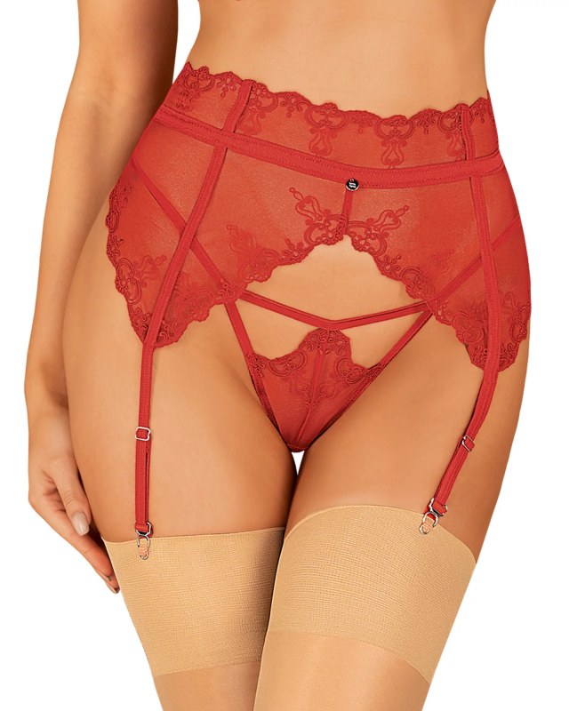 Smyslný podvazkový pás Lonesia garter belt - Obsessive