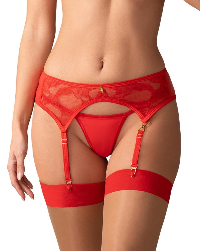 Elegantní podvazkový pás Aliosa garter belt - Obsessive - Punčochy a&nbsp;Podvazky podvazkové pásy