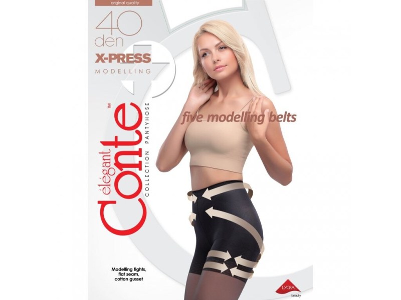 Dámské modelující punčochové kalhoty X-Press 40 den - Conte - Punčochy a Podvazky punčochové kalhoty