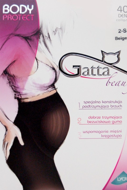 BODY PROTECT - Těhotenské punčochové kalhoty 40 DEN - GATTA