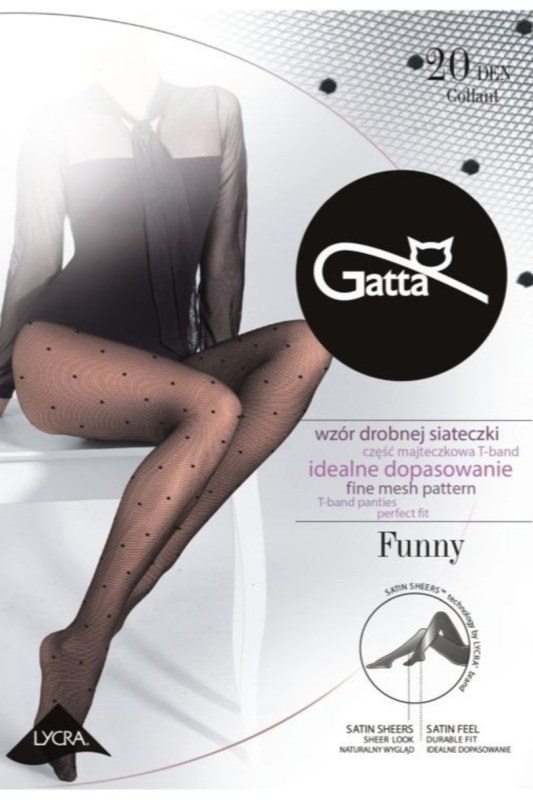 FUNNY - 05 Dámské punčochové kalhoty LYCRA - GATTA - Punčochy a Podvazky punčochové kalhoty