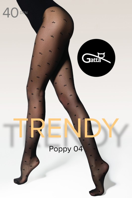 POPPY - 04 Vzorované punčocháče 40 DEN