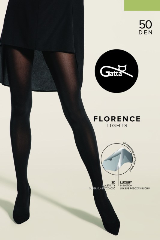 FLORENCE 50 - Dámské 3D punčocháče 50 DEN-5 - Punčochy a&nbsp;Podvazky punčochové kalhoty