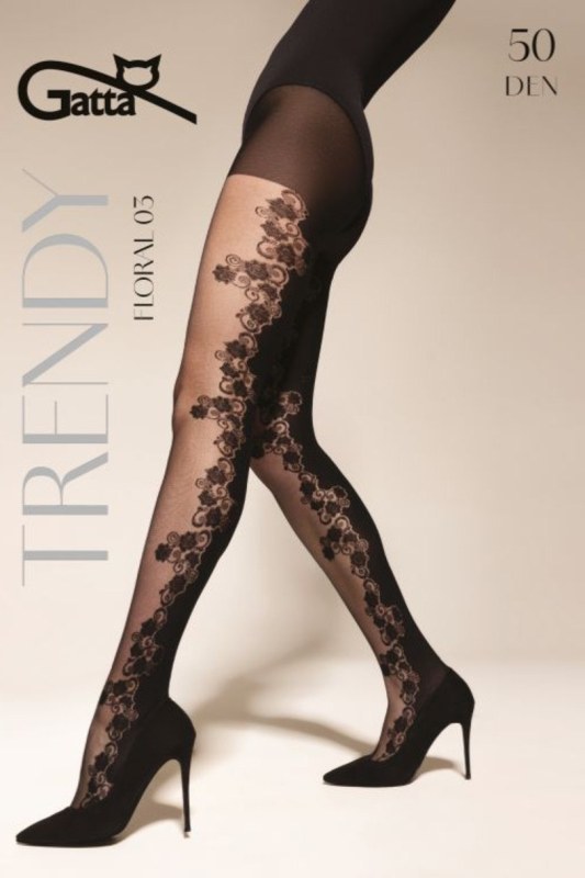 FLORAL – 03 VZOROVANÉ – 50 DEN