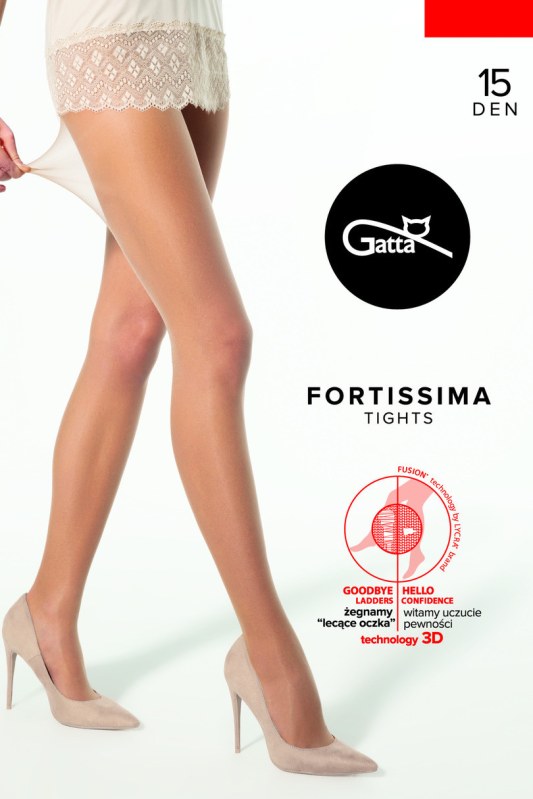 FORTISSIMA – Hladké punčocháče 3D VÝPRODEJ