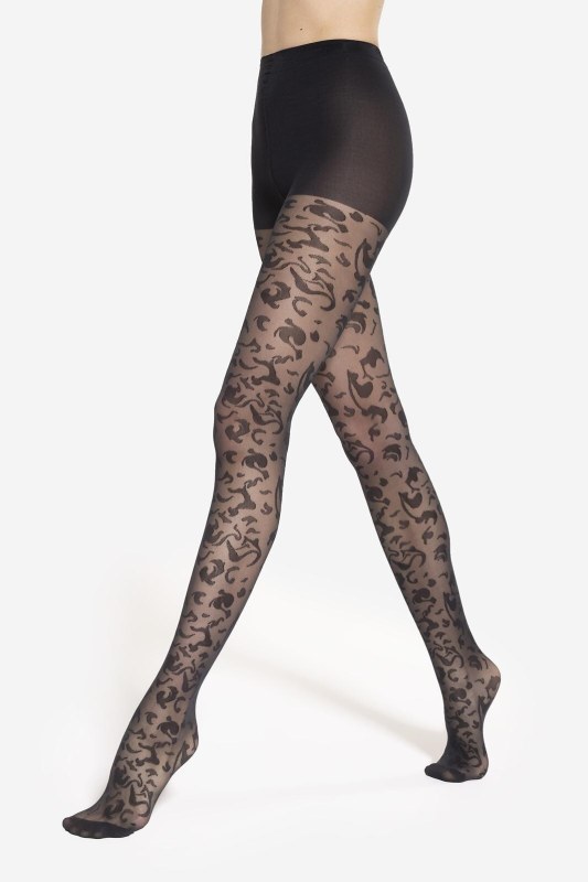 Punčocháče Gatta Trendy Floral wz.05 40 den 2-4 - Punčochy a&nbsp;Podvazky punčochové kalhoty