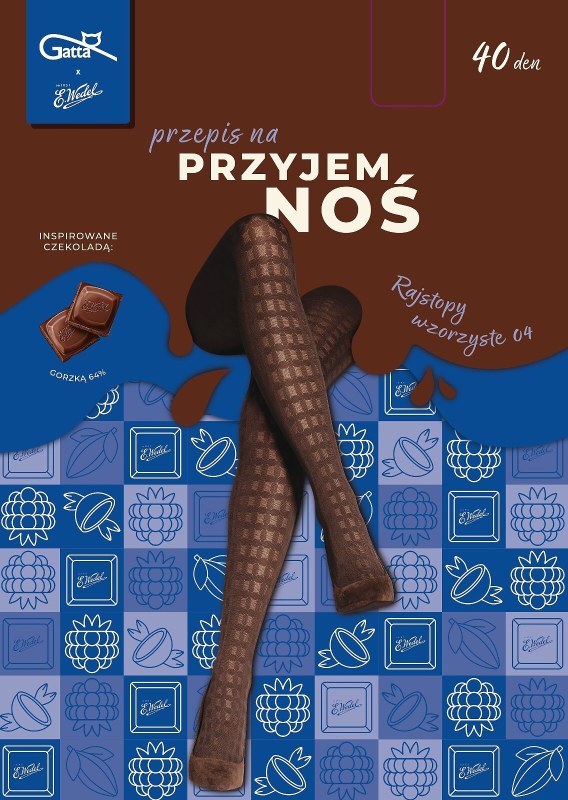 Punčocháče Gatta Wedel vzor 04, 40 den, 2–4 - Punčochy a&nbsp;Podvazky punčochové kalhoty