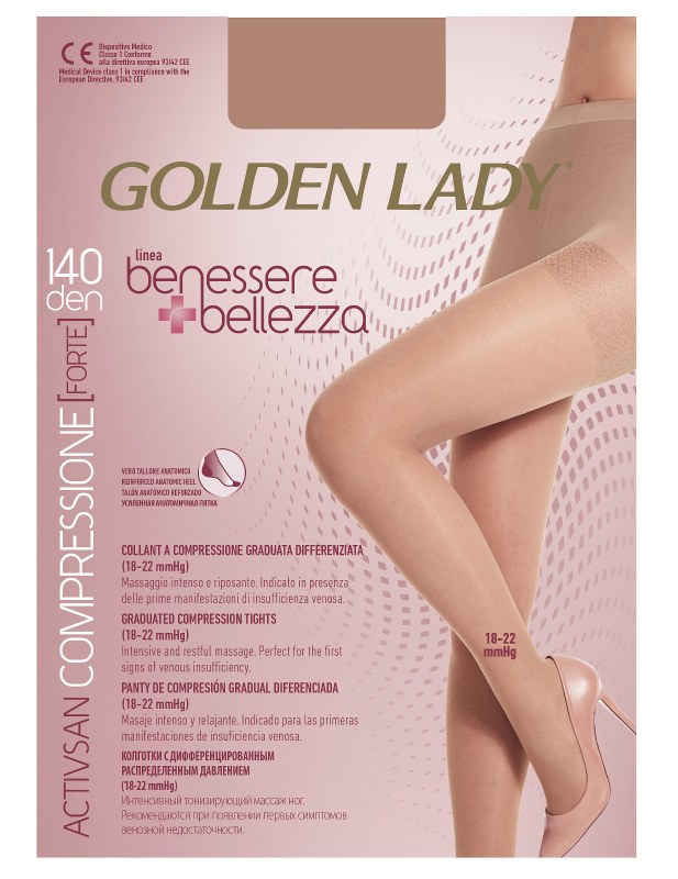 Dámské punčochové kalhoty Golden Lady Benessere & Bellezza 140 den - Punčochy a Podvazky punčochové kalhoty