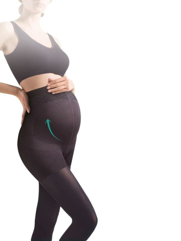 Těhotenské punčocháče Mamma 100 DEN černé - Punčochy a Podvazky punčochové kalhoty