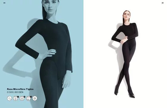 Dámské punčochy Classic Roza C 5111 60 den - Fiore