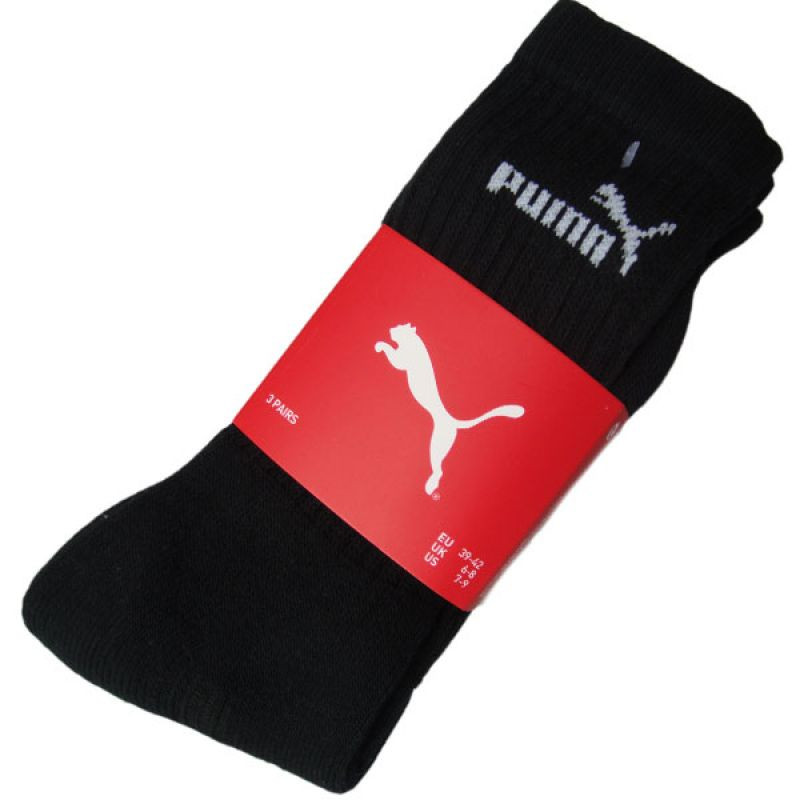 PUMA DLOUHÉ PUNČOCHY černé /3 páry/ 7308 200