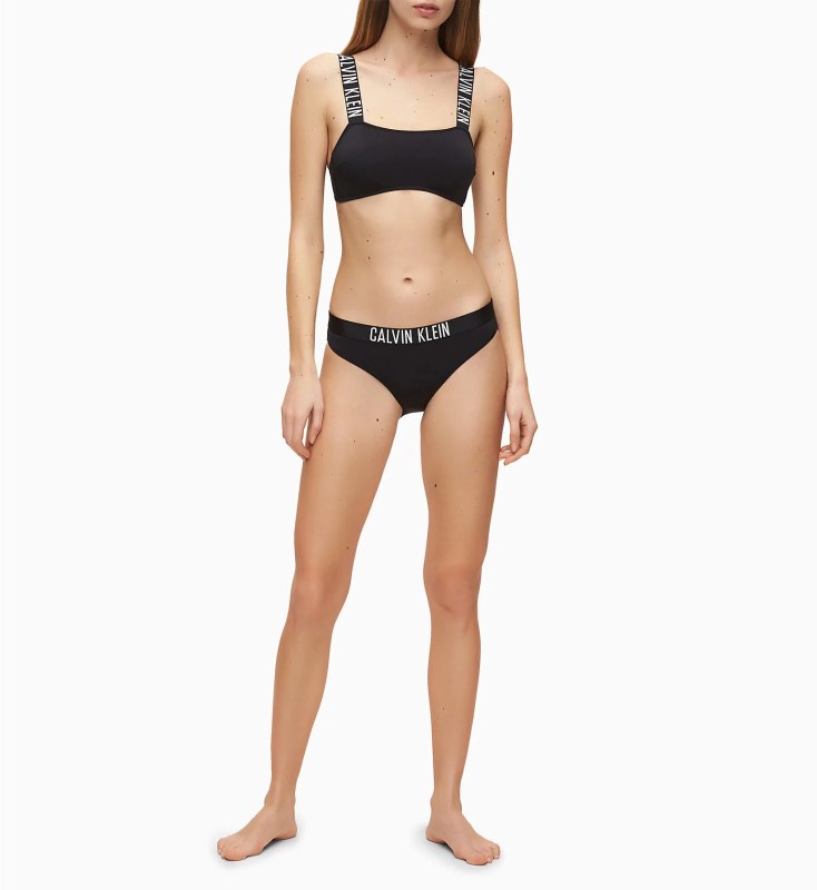 Vrchní díl plavek KW0KW00911-BEH černá - Calvin Klein