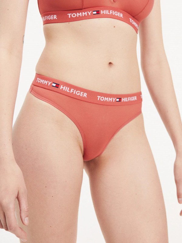 Tanga UW0UW01858-XAN červená - Tommy Hilfiger