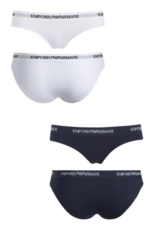 Kalhotky 1pcs 163334 CC317 10410 bílá - Emporio Armani - Ženy Dámské spodní prádlo kalhotky