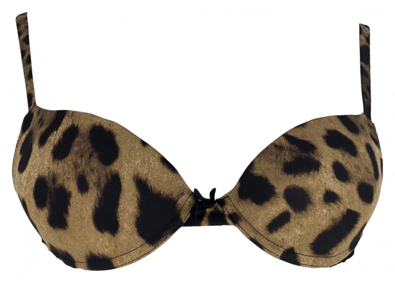 Dámská podprsenka DGWFBM21641 leopardí vzor - Dolce & Gabbana - Ženy Dámské spodní prádlo podprsenky