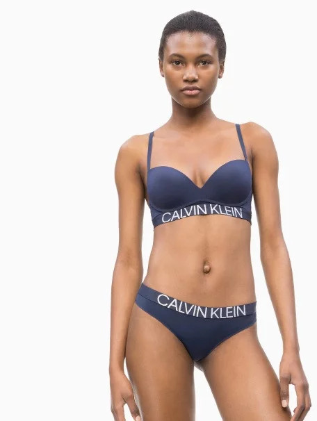 Dámská podprsenka QF5182E-8SB tmavě modrá - Calvin Klein - Ženy Dámské spodní prádlo podprsenky